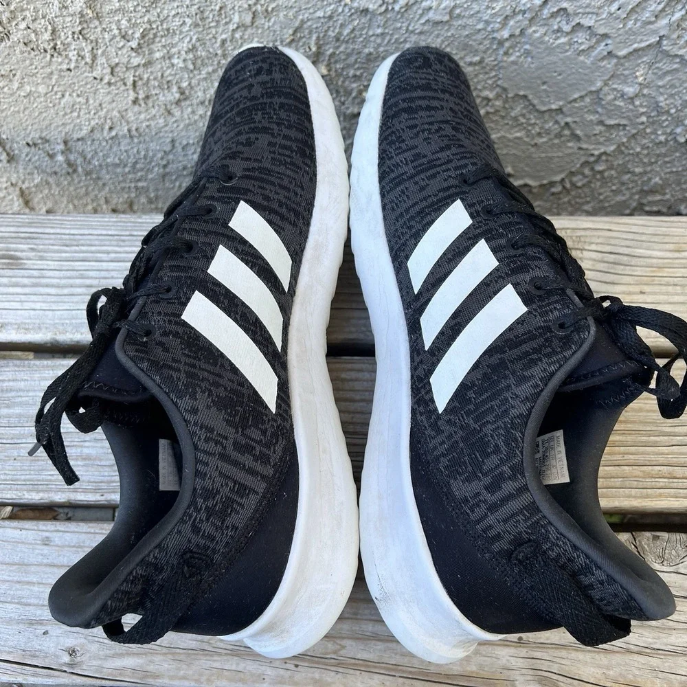 Adidas Cloudfoam Racer TR Mens Size 11 Black Athletic Running Shoes Sneakers